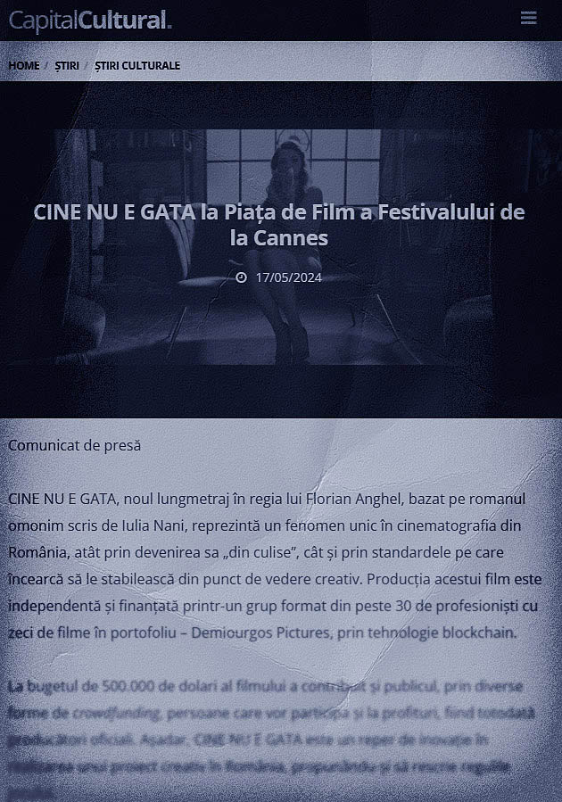 Cine Nu E Gata - un film de AA Florian
